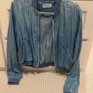 Women's Blue Lightweight Denim Jacket